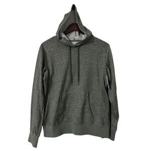 BCG Womens Lifestyle LS French Terry Hoodie Thyme/ Caviar Size‎ M NWT